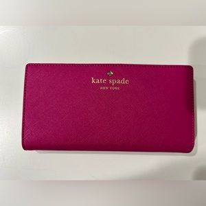 Kate Spade Hot Pink Leather Wallet